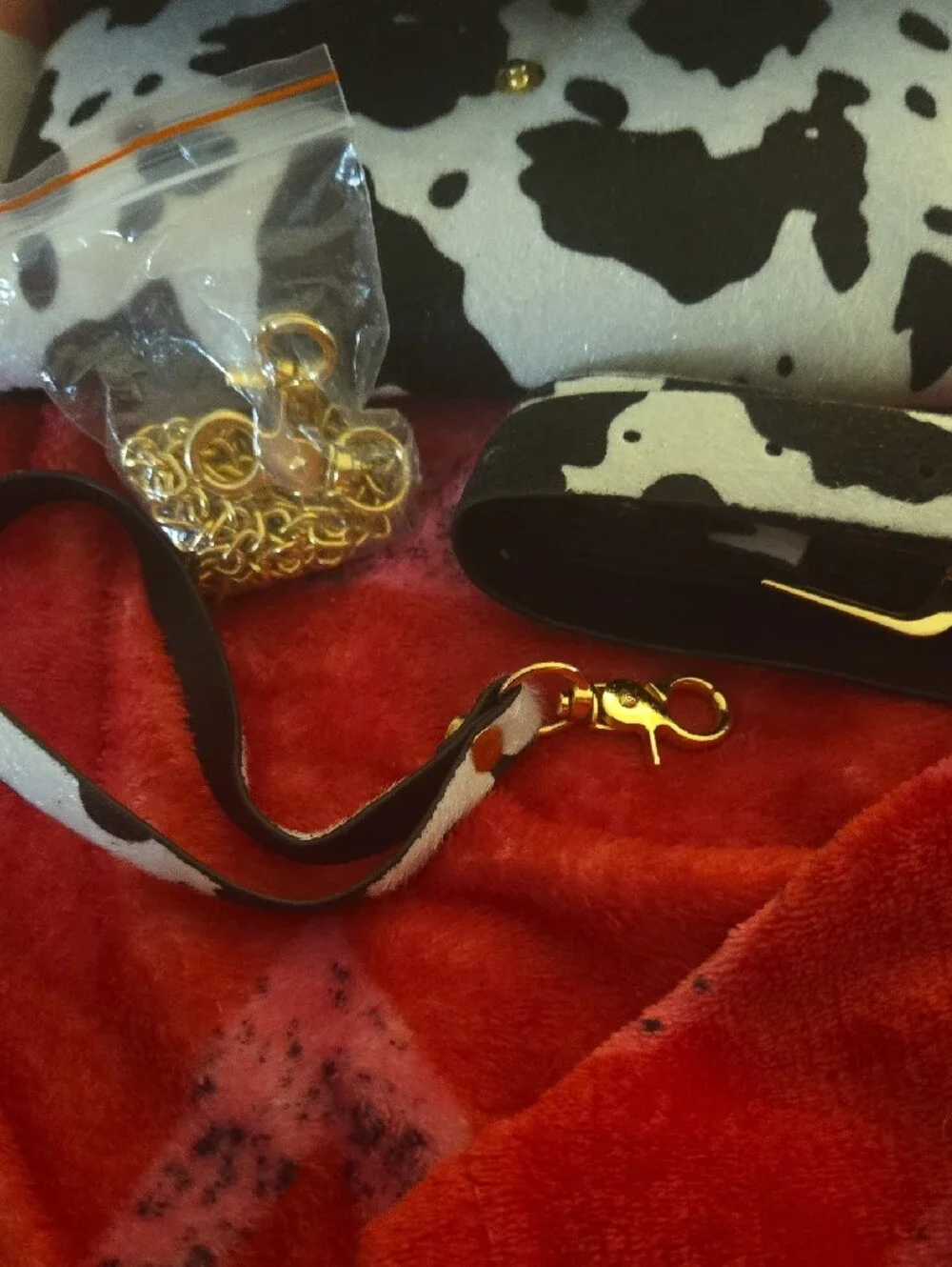 Western Cow-Print Faux Haircalf Clutch, Wallet, Crossbody- 3 Straps Included!!
